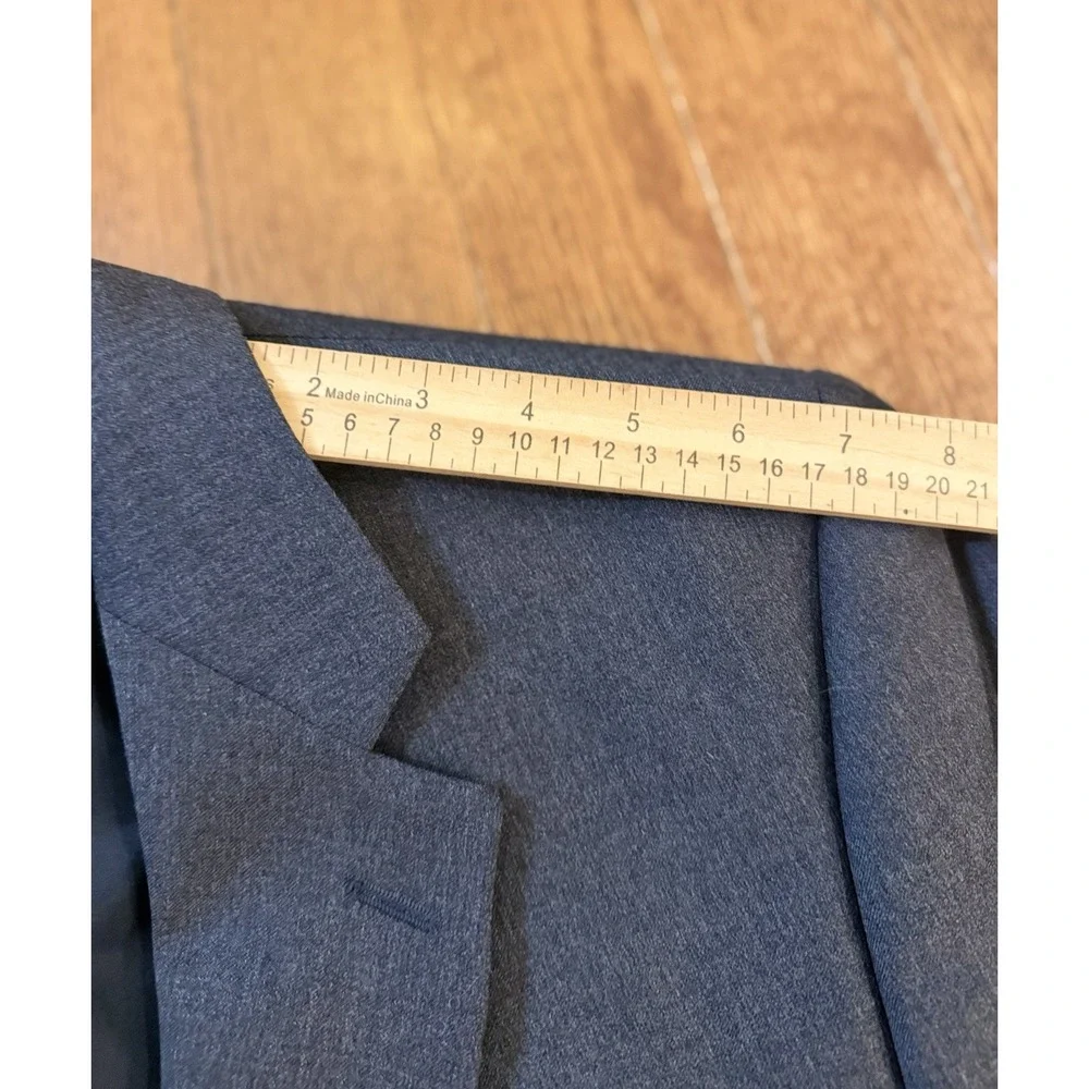 Lauren Ralph Lauren Mens 44R Gray Blazer Wool Comfort Suit Coat 2 Button Jacket